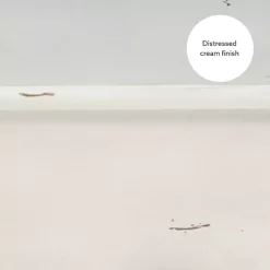 Kirklands Home Coffee Tables|Distressed Cream Wood 3-Drawer Coffee Table Ivory