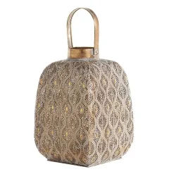 Distressed Metal Cutout Lantern Lanterns