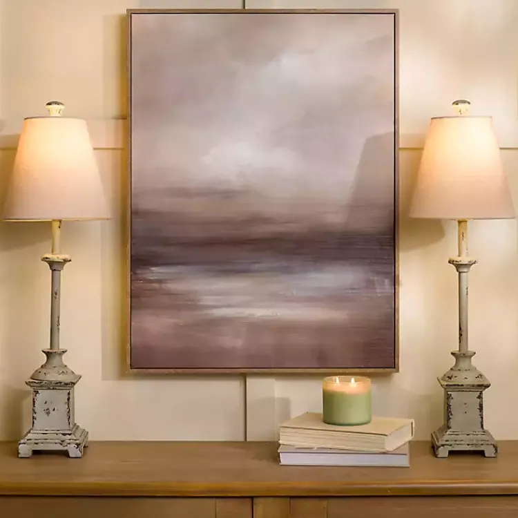 Kirklands Home Buffet Lamps|Distressed Buffet Lamps, Set of 2 Gray