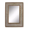 Kirklands Home Decorative Mirrors|Distressed Gray Wood Rectangular Wall Mirror