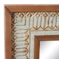 Kirklands Home Decorative Mirrors|Distressed Gray Wood Rectangular Wall Mirror