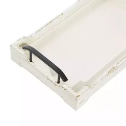 New Distressed Wood Trays, Set of 2 Decorative Trays