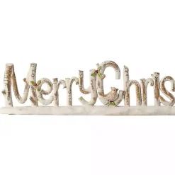 Discount Distressed Merry Christmas Tabletop Sign Christmas Decorations