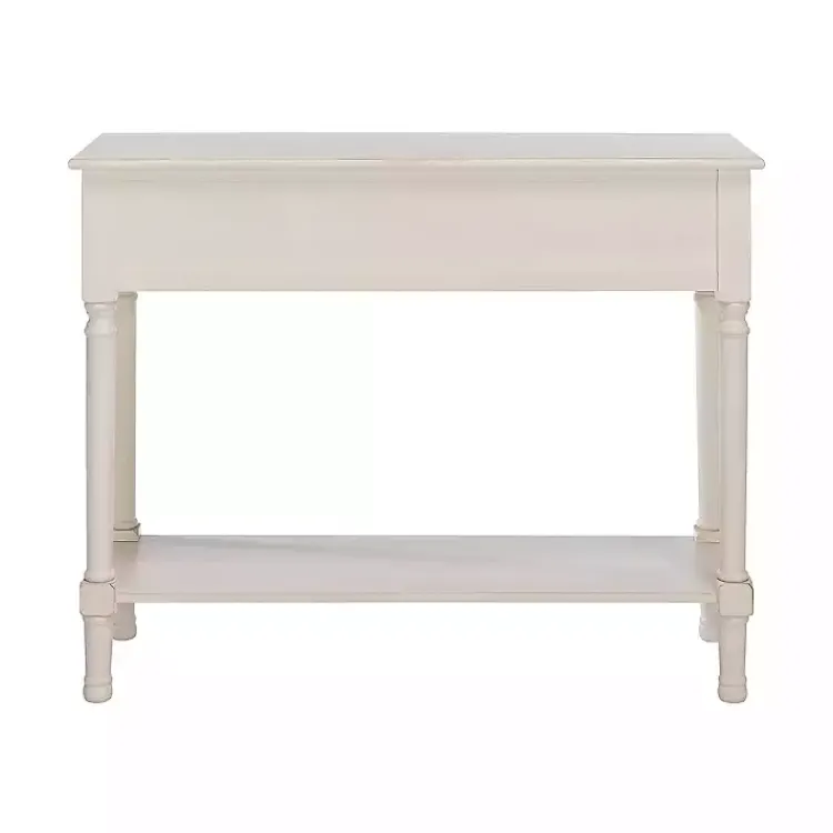 Kirklands Home Console Tables|Distressed Natural Ronan 2-Drawer Console Table White