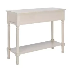 Kirklands Home Console Tables|Distressed Natural Ronan 2-Drawer Console Table White