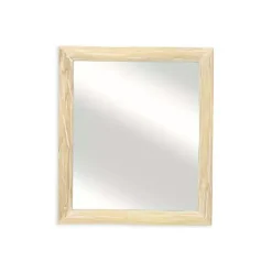 Kirklands Home Decorative Mirrors|Distressed Natural Wood Recgle Wall Mirror Tan