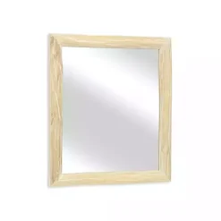 Kirklands Home Decorative Mirrors|Distressed Natural Wood Recgle Wall Mirror Tan