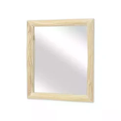 Kirklands Home Decorative Mirrors|Distressed Natural Wood Recgle Wall Mirror Tan