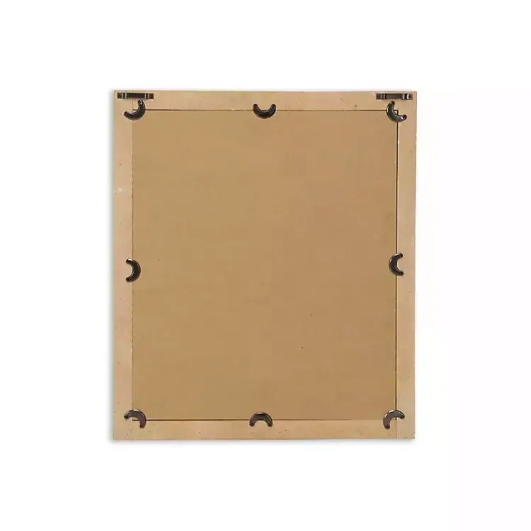 Kirklands Home Decorative Mirrors|Distressed Natural Wood Recgle Wall Mirror Tan