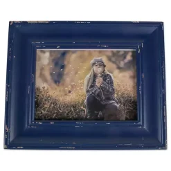 Online Distressed Navy Farmhouse Frame, 8x10 Picture Frames