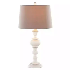 Kirklands Home Table Lamps|Distressed Off-White Morocco Table Lamps, Set of 2 Gray