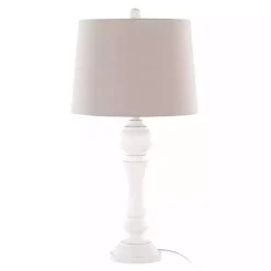 Kirklands Home Table Lamps|Distressed Off- Wilton Table Lamps, Set of 2 White