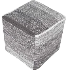 Clearance Distressed Pinson Cube Pouf Poufs & Floor Cushions
