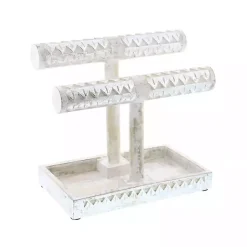 Outlet Distressed Wood Jewelry Stand Decorative Accents