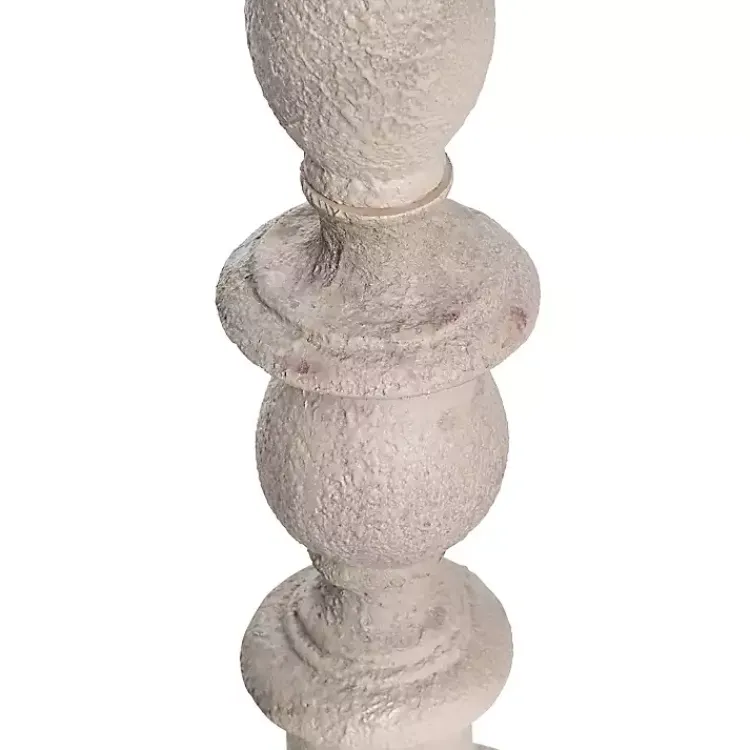 Kirklands Home Floor Lamps|Distressed Taupe Finish Floor Lamp White