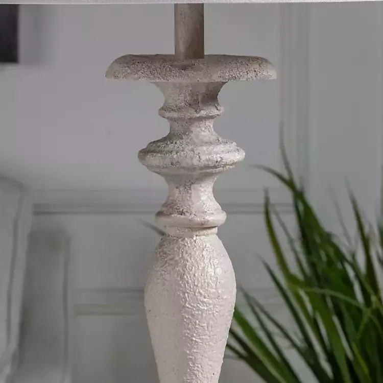 Kirklands Home Floor Lamps|Distressed Taupe Finish Floor Lamp White