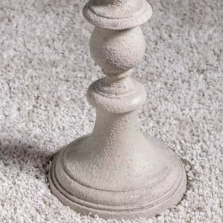 Kirklands Home Floor Lamps|Distressed Taupe Finish Floor Lamp White