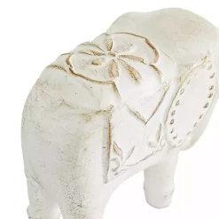 Sale Distressed Carved Elephant Statues, Set of 2 Statues & Figurines