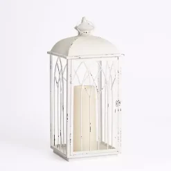 Sale Distressed Cathedral Iron Lantern, 18 in. Lanterns