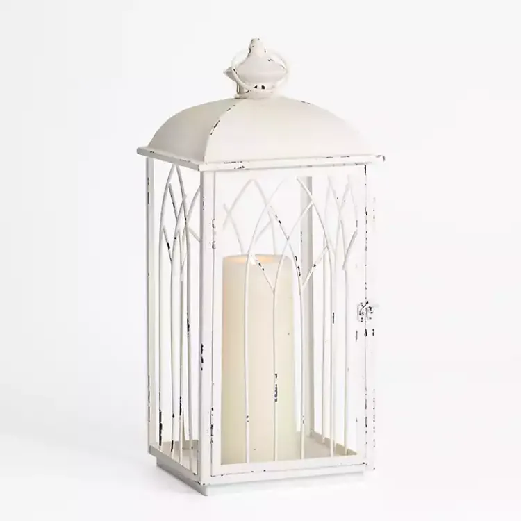 Hot Distressed Cathedral Iron Lantern, 21 in. Lanterns