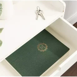 Kirklands Home Accent & End Tables|Distressed Drawer Kitt Floating Side Table White