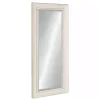 Kirklands Home Decorative Mirrors|Distressed White Maron Wall Mirror