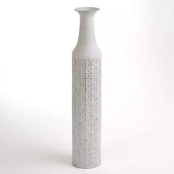 Sale Distressed Metal Textured Floor Vase Vases