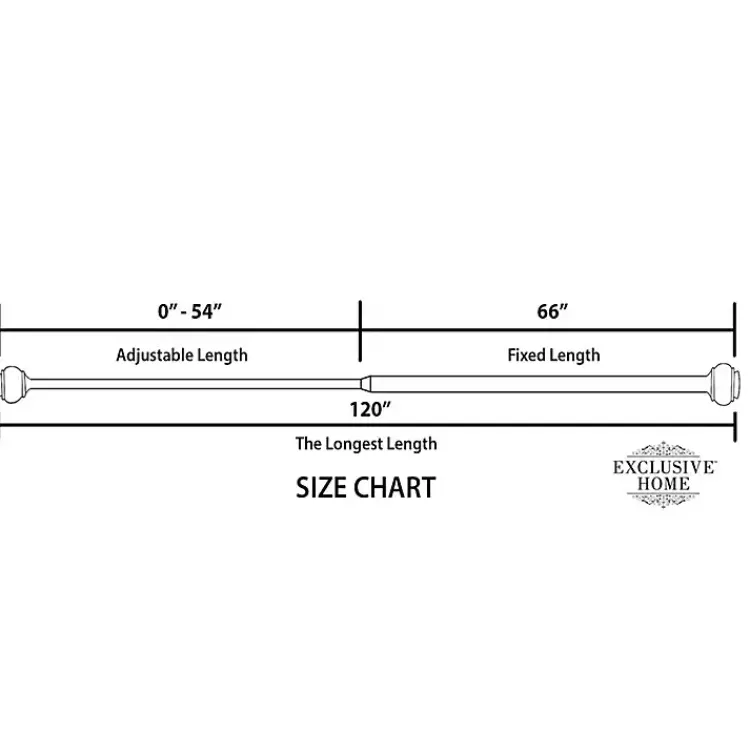 Kirklands Home Curtain Rods & Hardware|Distressed White Napoleon Curtain Rod, 120 in.