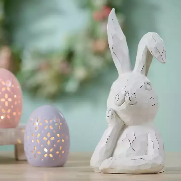 Distressed Sassy Bunny Statue Statues & Figurines