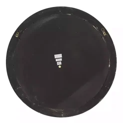 Kirklands Home Decorative Mirrors|Distressed White Wood Round Frame Wall Mirror