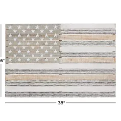 Kirklands Home Wall Plaques|Distressed Wood American Flag Wall Plaque