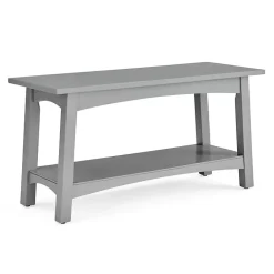 Kirklands Home Benches & Ottomans|Dove Rustic Farmhouse Wood Bench Gray