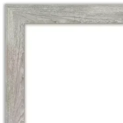 Kirklands Home Decorative Mirrors|Dove Gray Scoop Frame Beveled Mirror, 22x26 in.