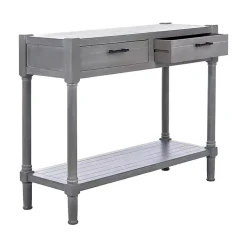 Kirklands Home Console Tables|Dove Turned Leg Rustic Console Table Gray