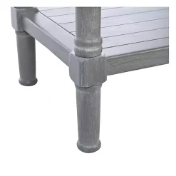 Kirklands Home Console Tables|Dove Turned Leg Rustic Console Table Gray
