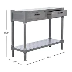 Kirklands Home Console Tables|Dove Turned Leg Rustic Console Table Gray