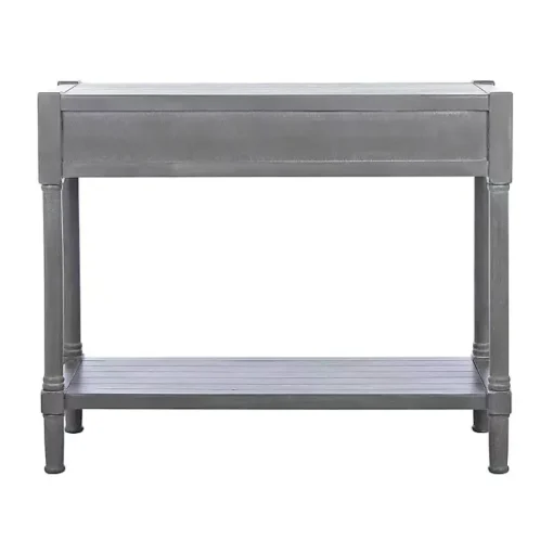 Kirklands Home Console Tables|Dove Turned Leg Rustic Console Table Gray
