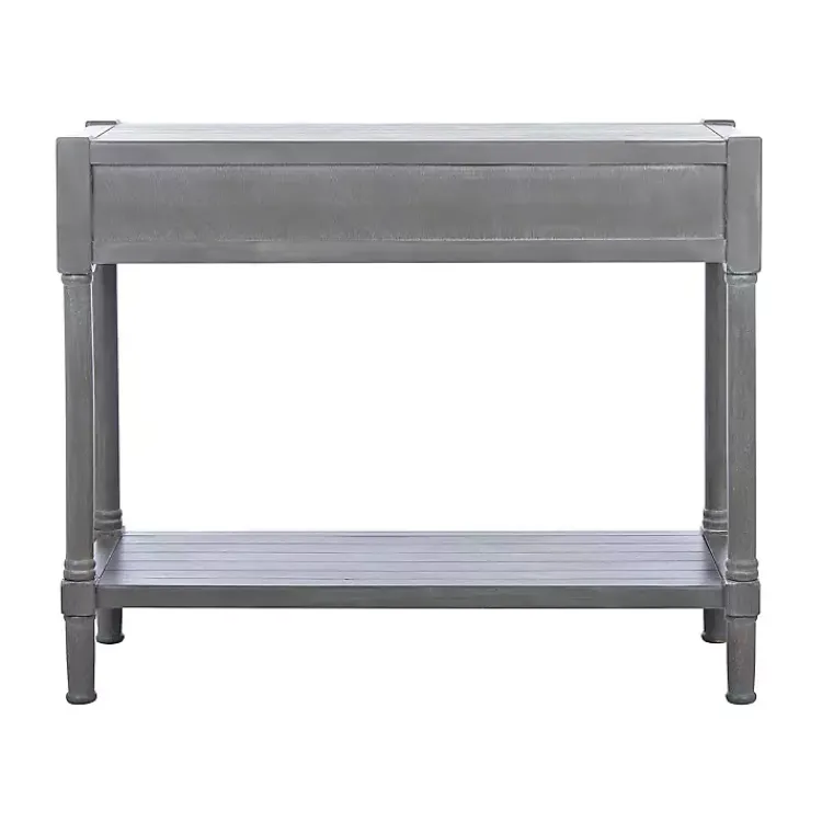 Kirklands Home Console Tables|Dove Turned Leg Rustic Console Table Gray