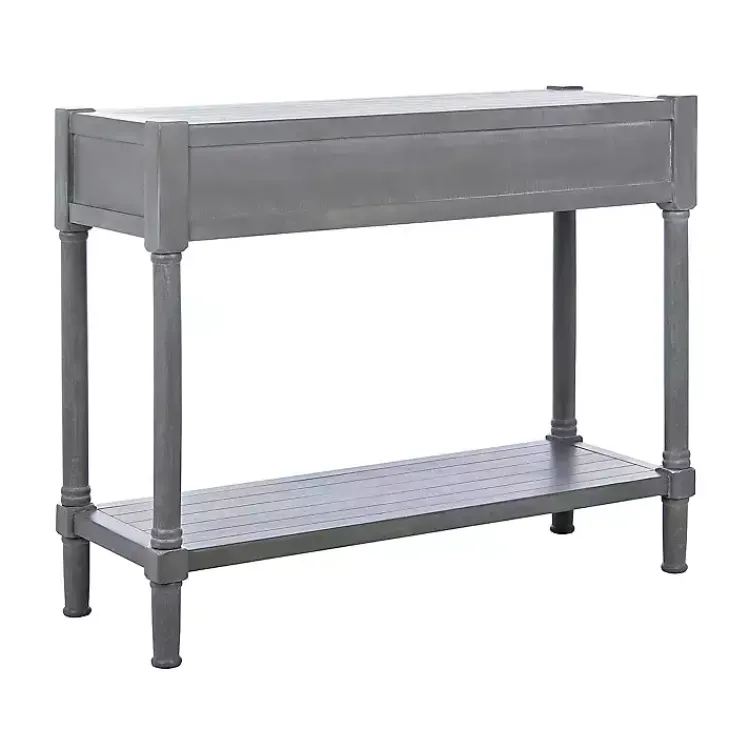 Kirklands Home Console Tables|Dove Turned Leg Rustic Console Table Gray