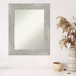 Kirklands Home Decorative Mirrors|Dove Gray Washed Wood Framed Mirror