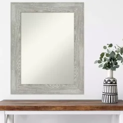 Kirklands Home Decorative Mirrors|Dove Gray Washed Wood Framed Mirror