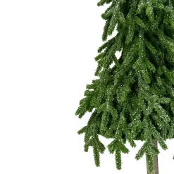 Discount Downswept Pine Glitter Christmas Tree Christmas Decorations