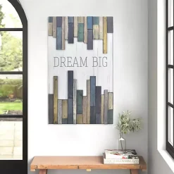 Kirklands Home Wall Quotes & Signs|Dream Big Wood Slat Wall Plaque