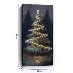 Online Dreamy Christmas Tree Canvas Art Print, 20x40 in. Christmas Art & Wall Decor