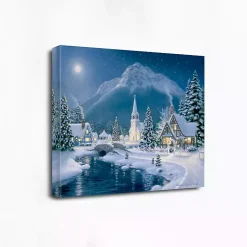 Outlet Dreamy Christmas Village Canvas Art Print Christmas Art & Wall Decor