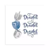 Hot Dreidel Dreidel Dreidel Canvas Art Print Hanukkah Decorations