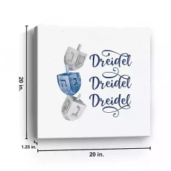 Hot Dreidel Dreidel Dreidel Canvas Art Print Hanukkah Decorations