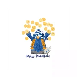 New Dreidel Gelt Game Gnome Canvas Art Print Hanukkah Decorations