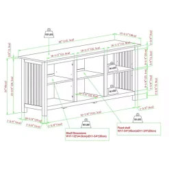 Kirklands Home Tv Stands & Media Consoles|Driftwood Slatted Sides Media Cabinet Gray