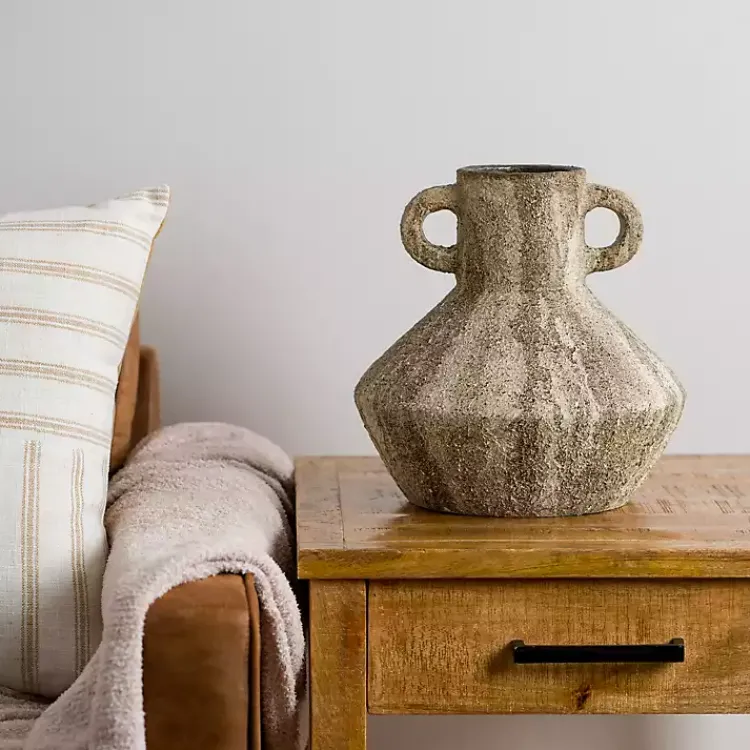 Outlet Drigo Iron and Clay Vase Vases